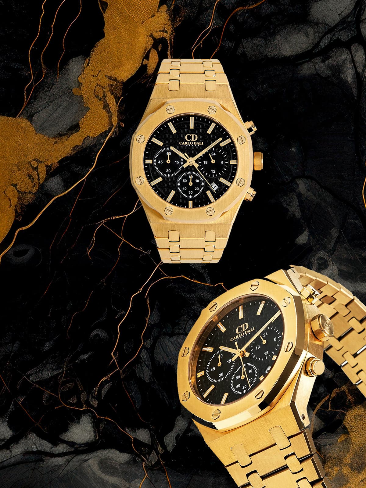 CRONOGRAF GOLD, BLACK