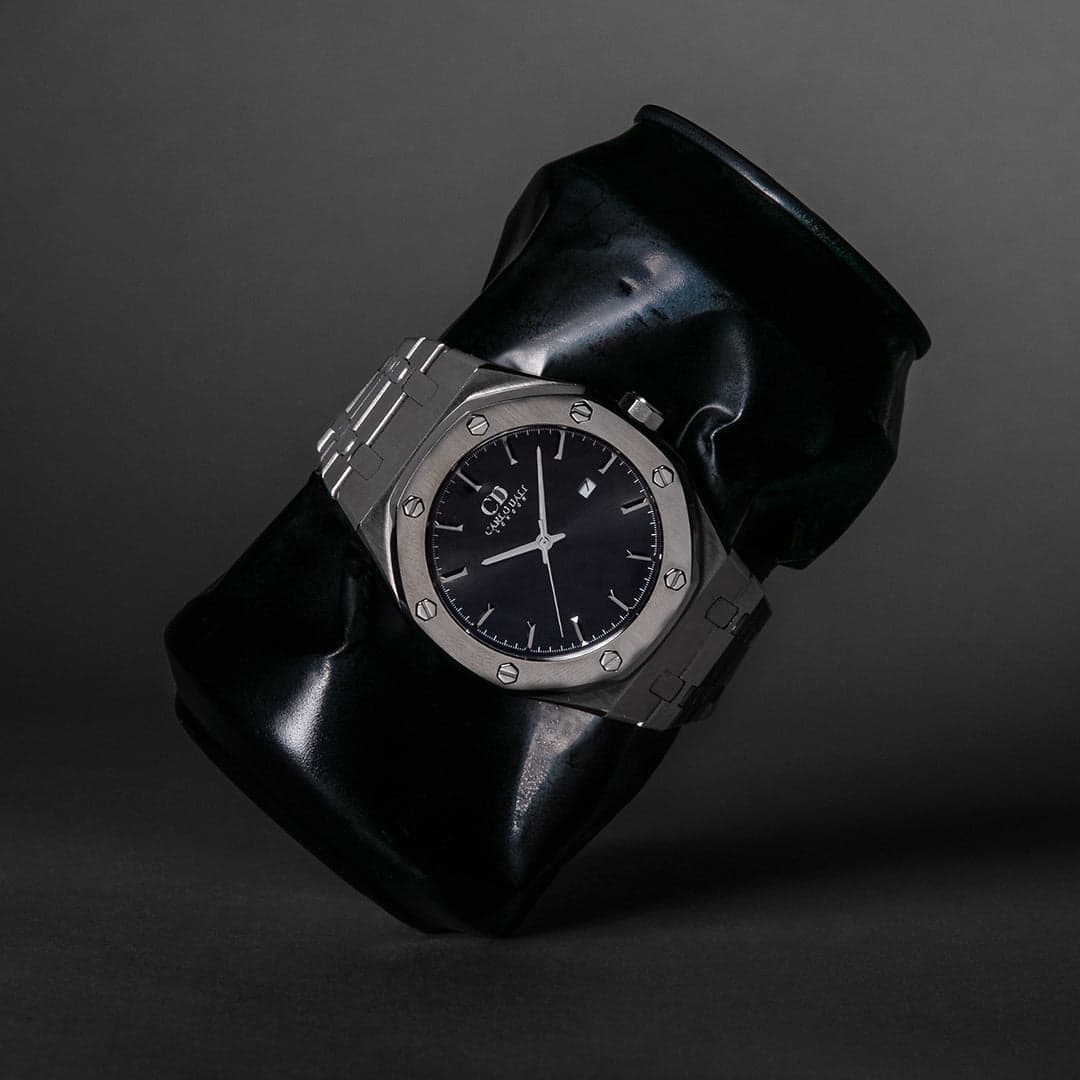 Aristotelis Precious Silver Steel Watch thumbnail 2