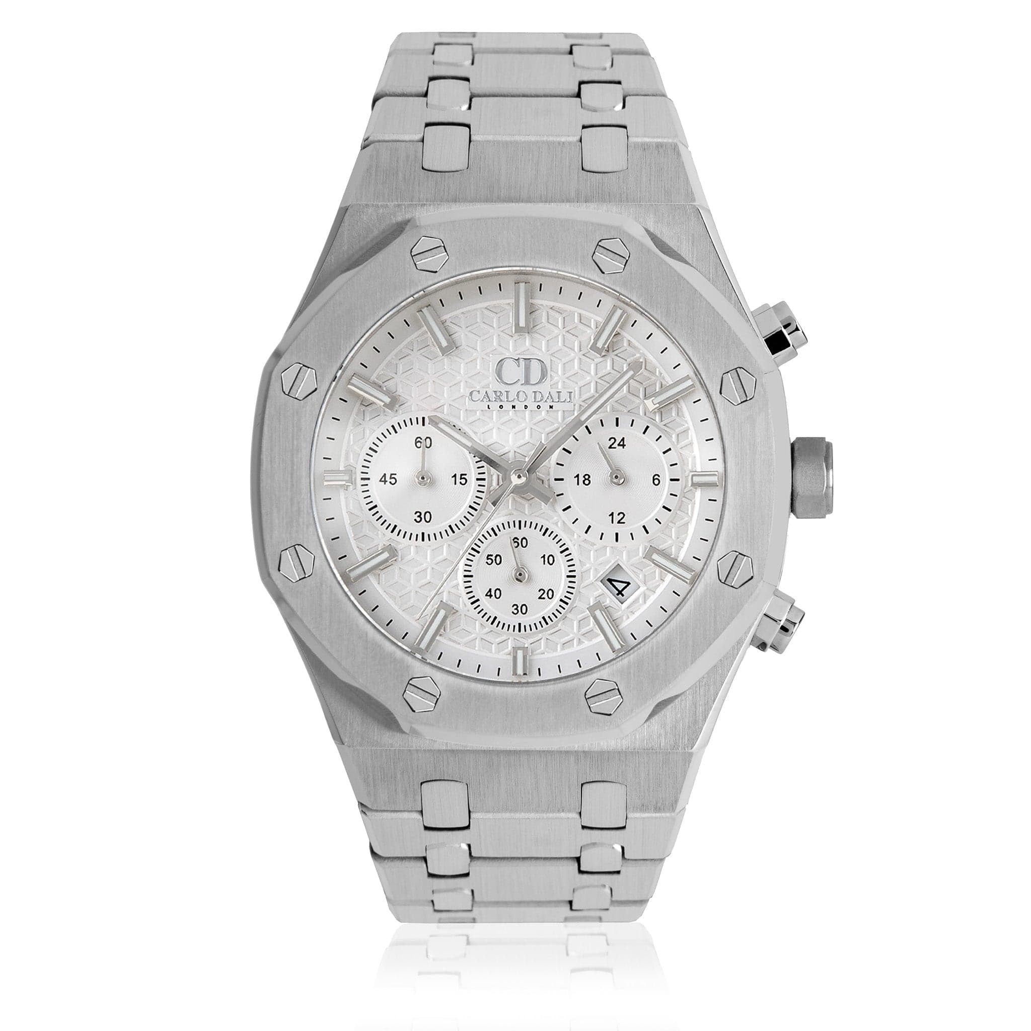Chronograph Silver, White Watch