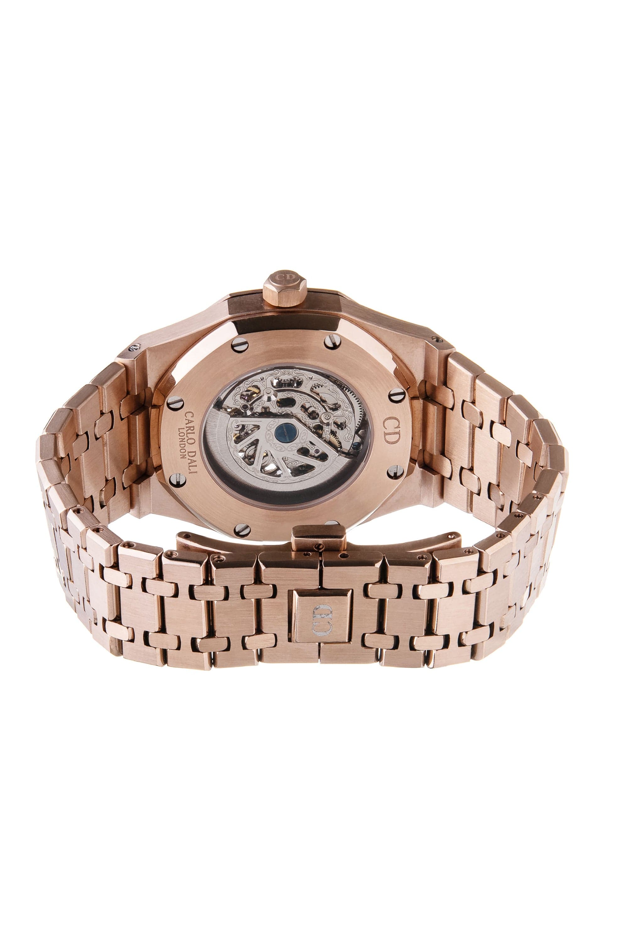 Tourbillon Skeleton Rose Gold & Black watch 2